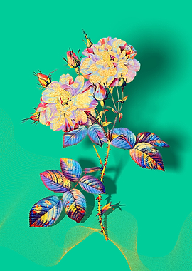 Prismatic Damask Rose