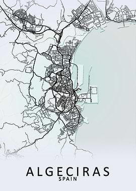 Algeciras Spain City Map