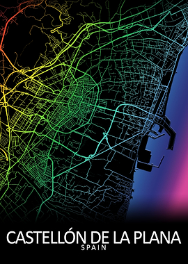 Castellon Spain City Map