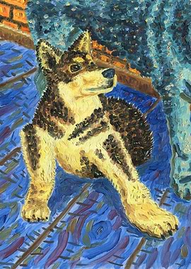 Portrait of a Husky Puppy