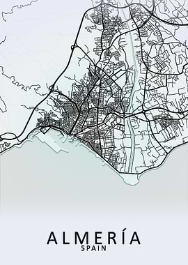 Almeria Spain City Map