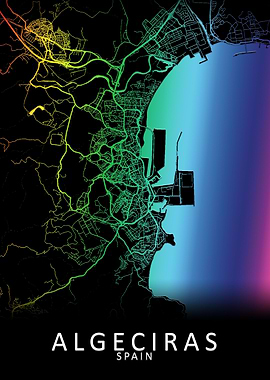 Algeciras Spain City Map