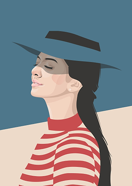 Women wear beach hats