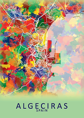 Algeciras Spain City Map