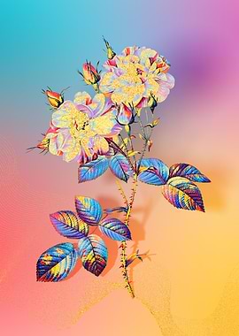 Prismatic Damask Rose