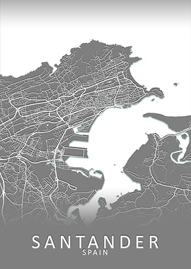Santander Spain City Map