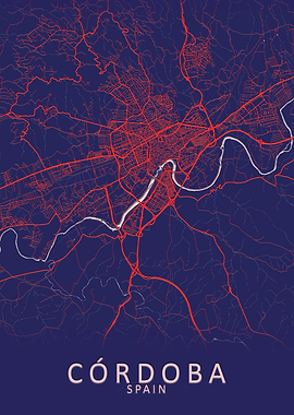 Cordoba Spain City Map