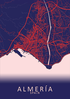 Almeria Spain City Map