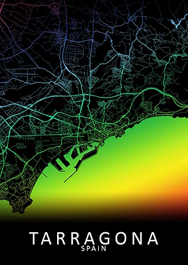 Tarragona Spain City Map