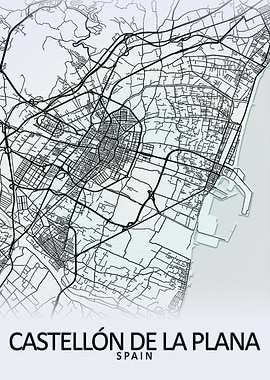 Castellon Spain City Map