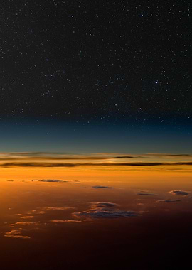 High altitude sunset