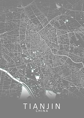 Tianjin China City Map