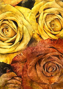 Roses floral art