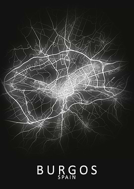 Burgos Spain City Map