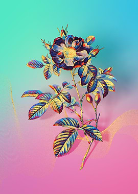 Prismatic Portland Rose