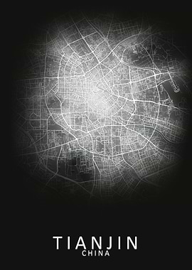 Tianjin China City Map