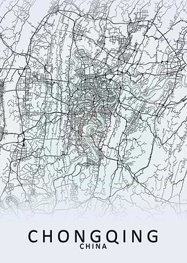 Chongqing China City Map