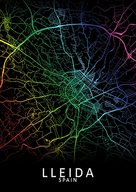 Lleida Spain City Map