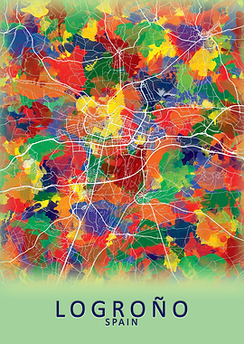 Logrono Spain City Map