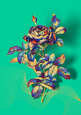 Prismatic Gallic Rose