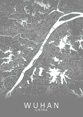 Wuhan China City Map