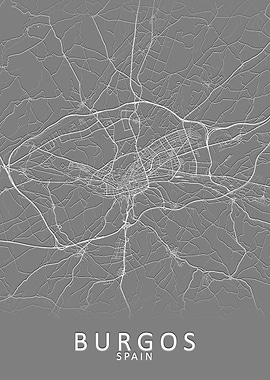 Burgos Spain City Map