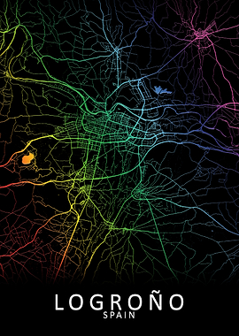 Logrono Spain City Map