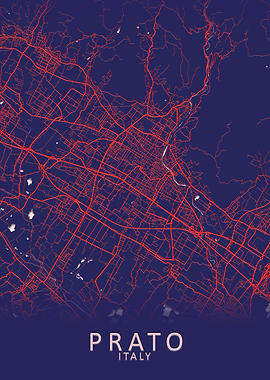 Prato Italy City Map