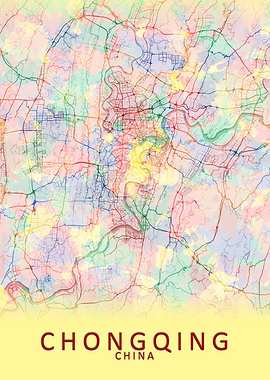Chongqing China City Map