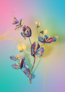 Prismatic Pea Flower