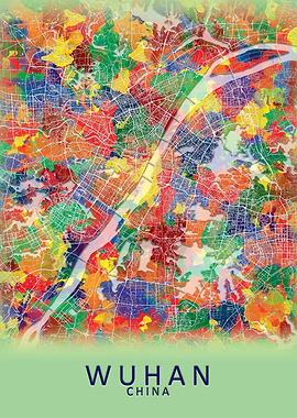 Wuhan China City Map