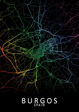 Burgos Spain City Map