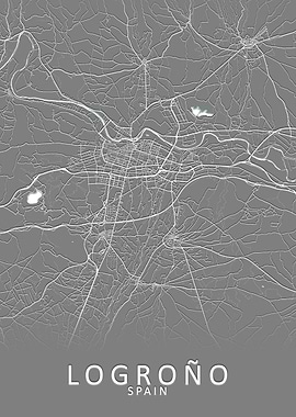 Logrono Spain City Map