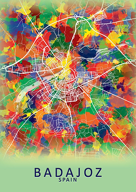 Badajoz Spain City Map