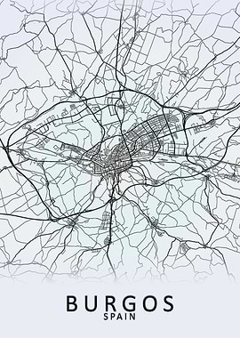 Burgos Spain City Map