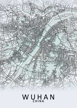 Wuhan China City Map