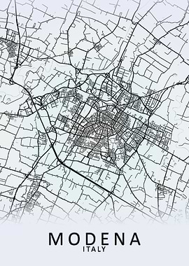 Modena Italy City Map