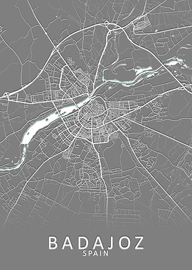 Badajoz Spain City Map