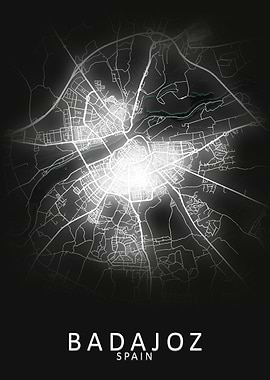 Badajoz Spain City Map