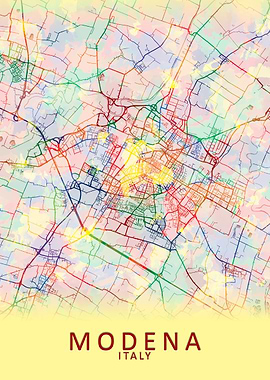 Modena Italy City Map