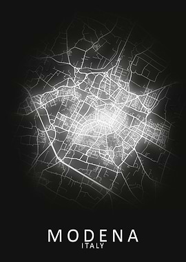 Modena Italy City Map