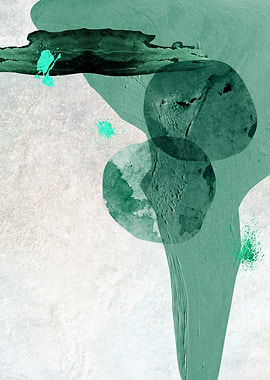 Teal Minimalist Abstract