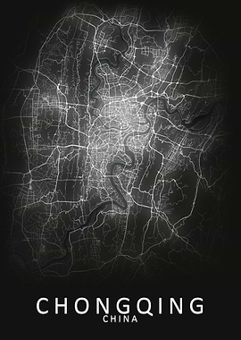 Chongqing China City Map