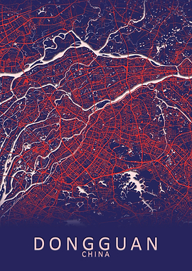 Dongguan China City Map