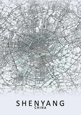 Shenyang China City Map