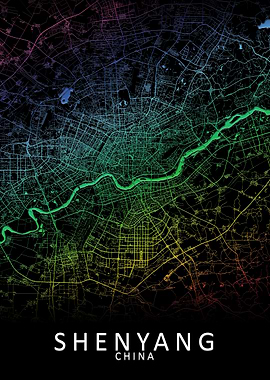 Shenyang China City Map