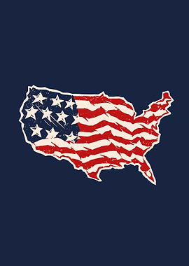 America flag Vintage