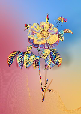 Prismatic Provins Rose