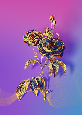 Prismatic Purple Roses