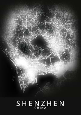 Shenzhen China City Map